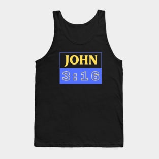 Bible Verse John 3:16 | Christian Tank Top